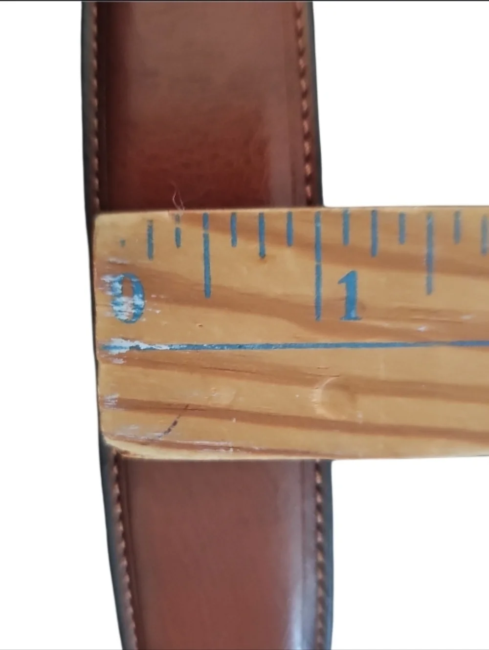 CGE Brown Coated Leather Belt Men’s Size 38 Classic Dress Casual Belt Classic